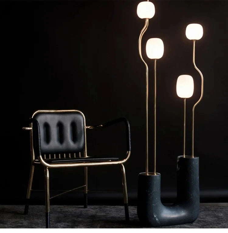 Nordic Modern LED Floor Lamp - Elegant Resin Design for Home and Hospitality Julia M LifeStyles
