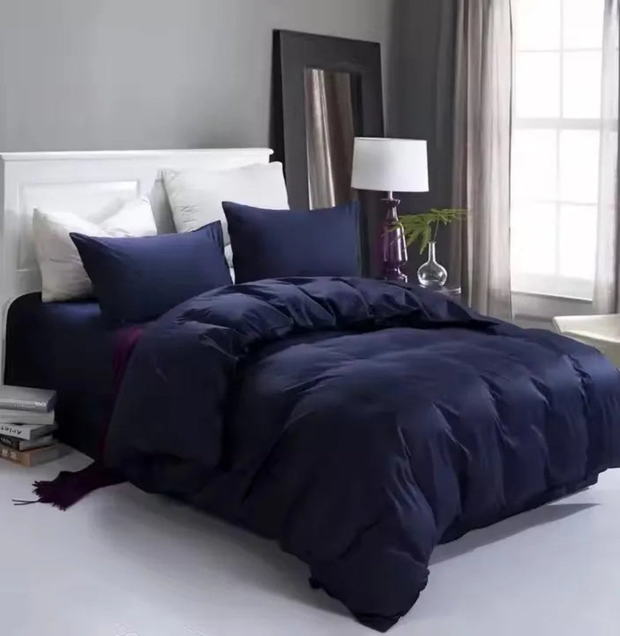 Luxury 100% Cotton King Size Solid Color Bedding Set Julia M LifeStyles