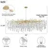 Large Gold Brass Crystal Chandelier with Raindrop Leaf Design Julia M LifeStyles