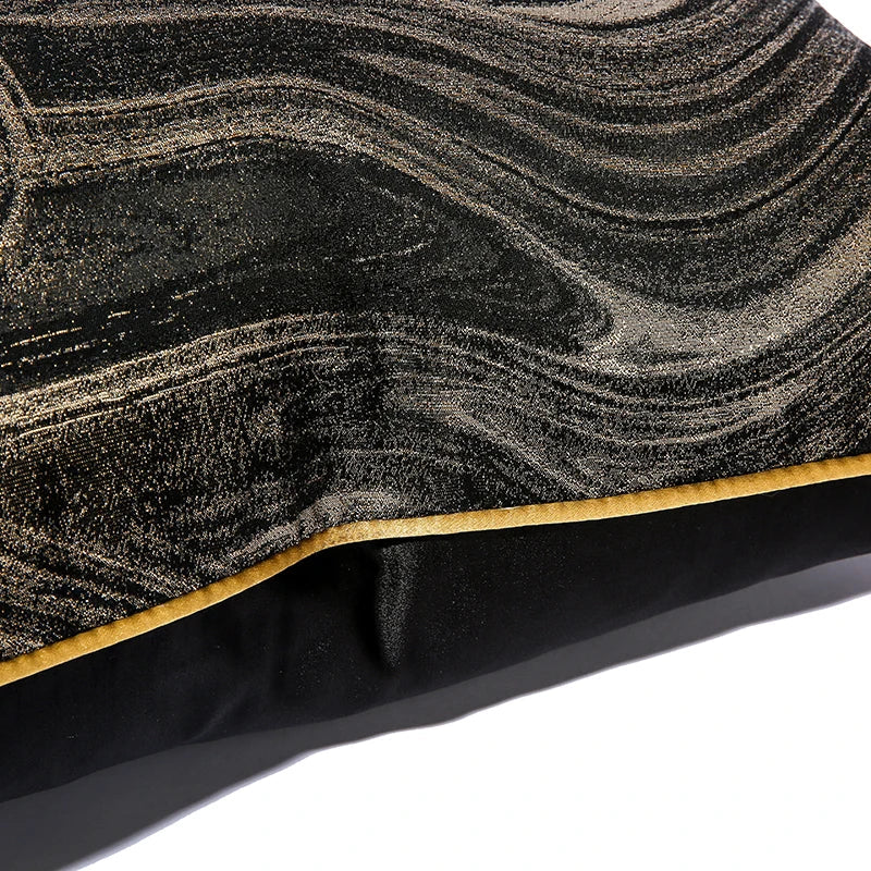 New Style Cushion Cover 50x50 Art Design Black Pillowcase Modern Black Luxury Pillow Covers 18x18 20x20 Inches Julia M LifeStyles
