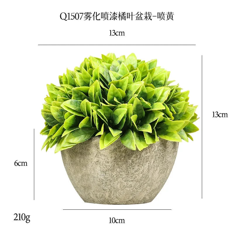 DS Artificial Plants Potted Greenery Green Grass Plastic Faux Topiary Shrubs for Bathroom Home Kitchen Office Farmhouse Decor Julia M LifeStyles