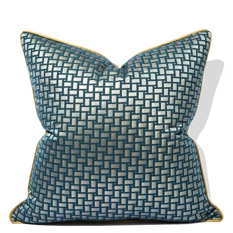 Geometric Luxury Green Pillow Covers 18x18 Inch Farmhouse Decorative Throw Pillow Covers for Home Decor Julia M LifeStyles