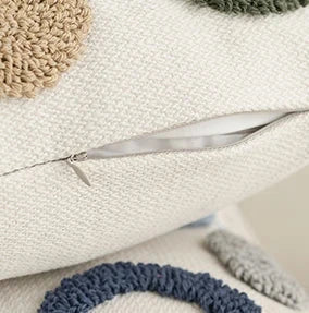 Tufted Embroidery Sofa Cushion Cover Art Throw Pillow case Living Room Decor Hotel Supplies Julia M LifeStyles