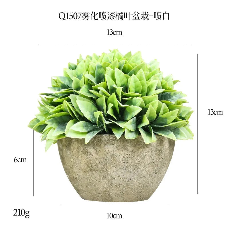 DS Artificial Plants Potted Greenery Green Grass Plastic Faux Topiary Shrubs for Bathroom Home Kitchen Office Farmhouse Decor Julia M LifeStyles