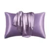 Wholesale Professional Luxury Super Soft Silky Pillow case Solid Color Silk Satin With Envelop Closure Julia M LifeStyles
