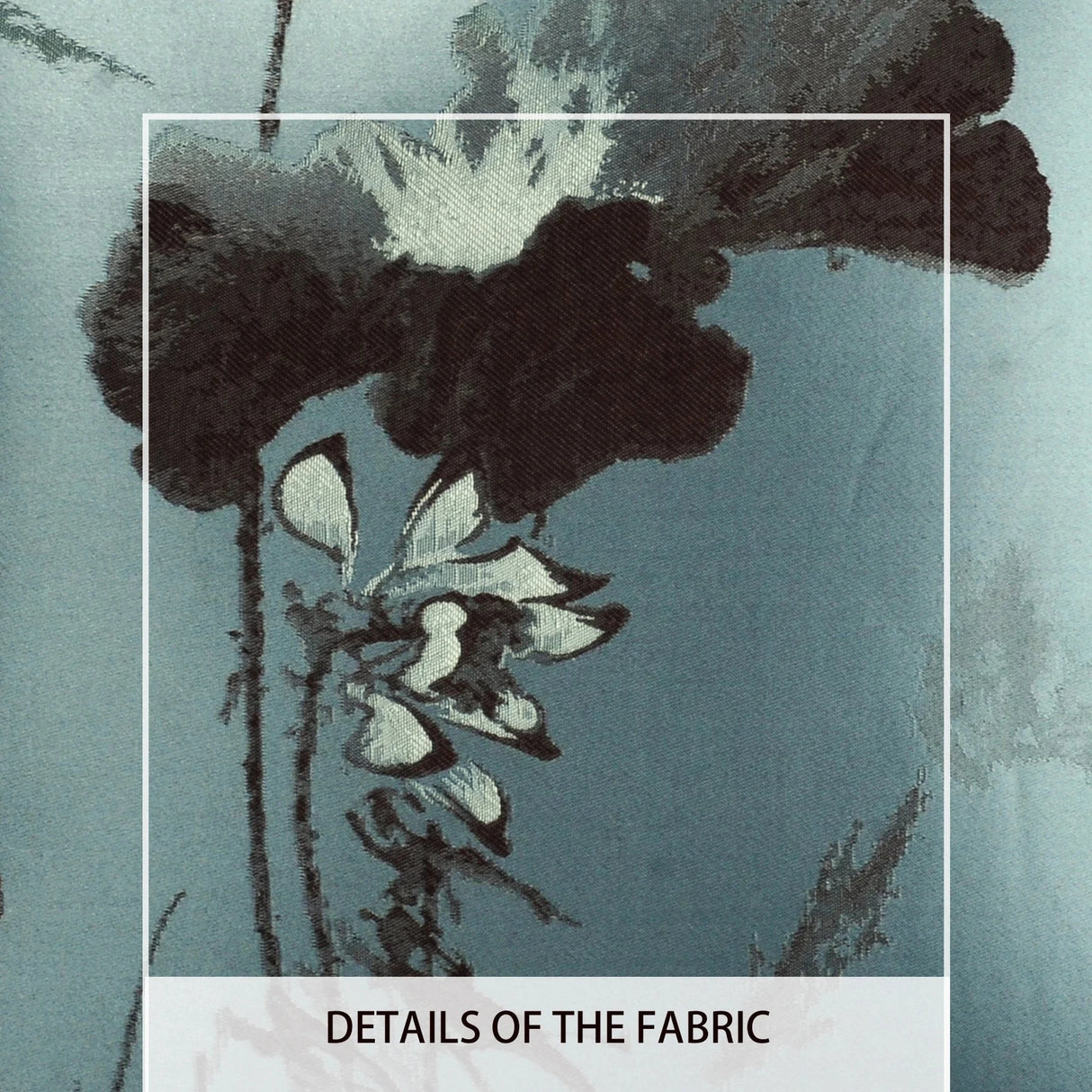 Hodon Chinese Style Black Blue High-Precision Ink Painting Style Square Light Luxury Home Decoration Pillowcase Julia M LifeStyles