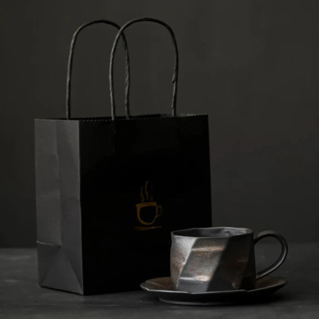 Elegant Ceramic Coffee Mug with Lid and Spoon - Eco-Friendly Gift Set Julia M LifeStyles