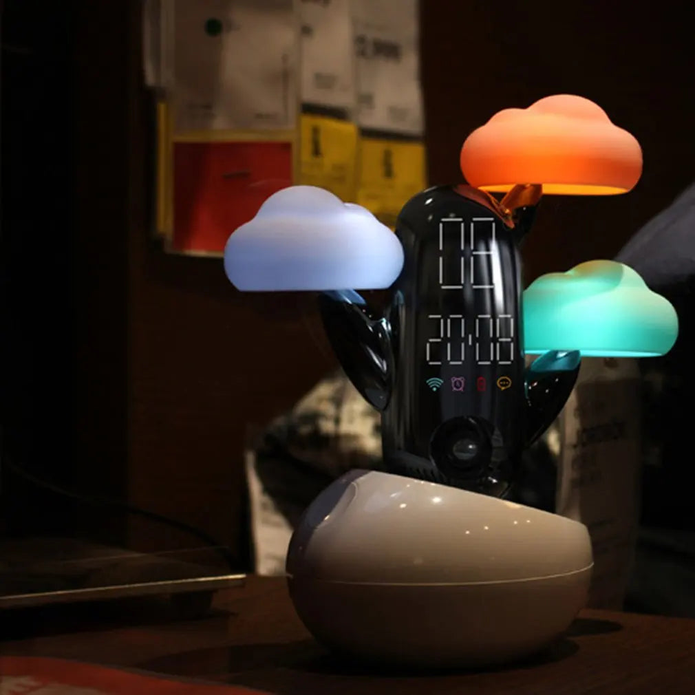 Cloud Weather Time Light Small Alarm Clock Bedside Electronic Induction Night Light - Julia M LifeStyles