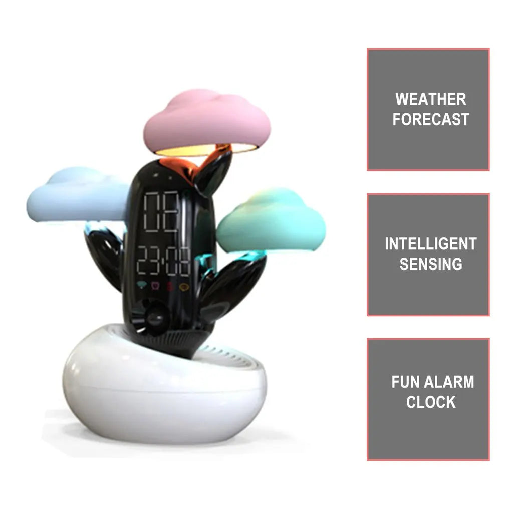 Cloud Weather Time Light Small Alarm Clock Bedside Electronic Induction Night Light - Julia M LifeStyles