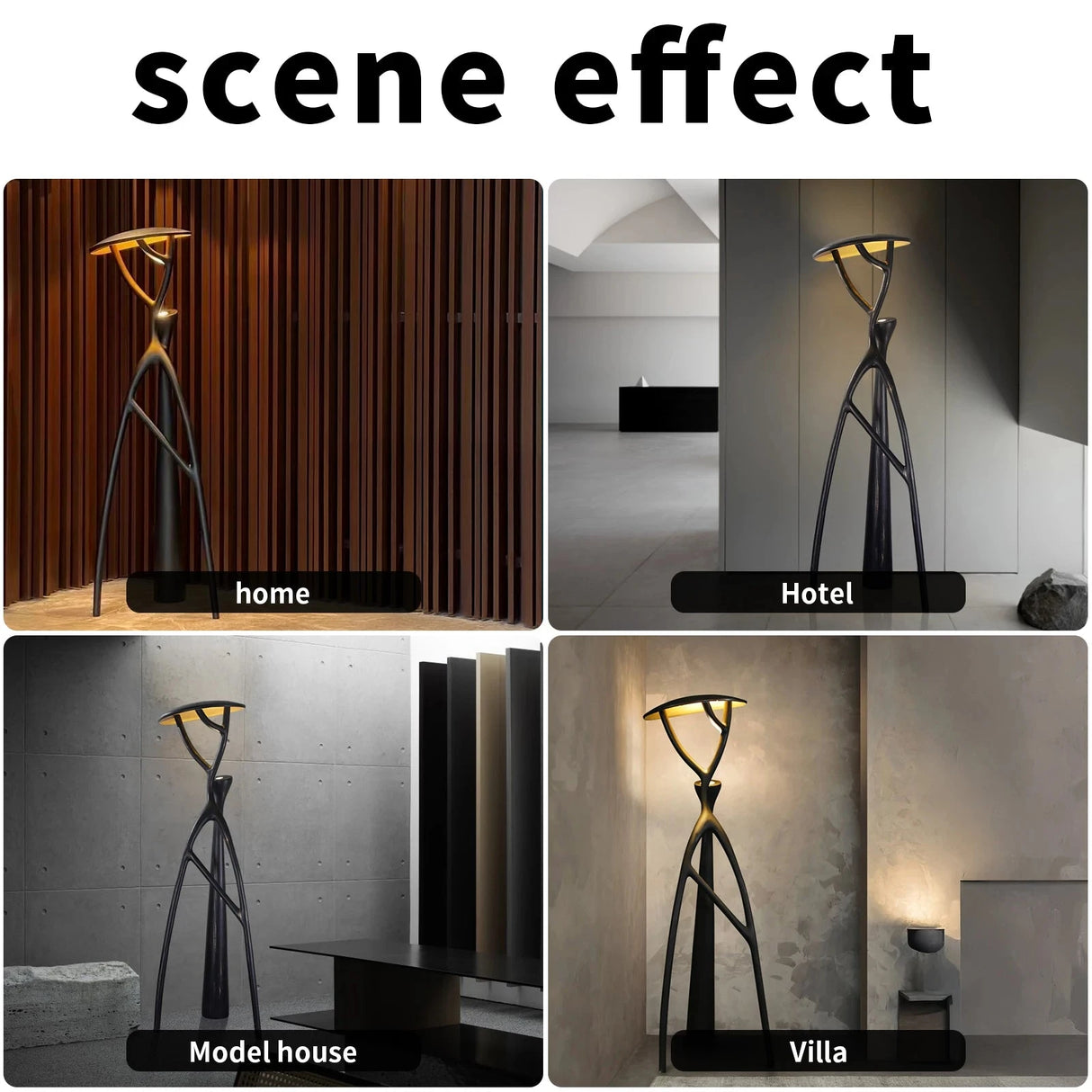 Nordic Modern LED Floor Lamp - Elegant Resin Design for Home and Hospitality Julia M LifeStyles
