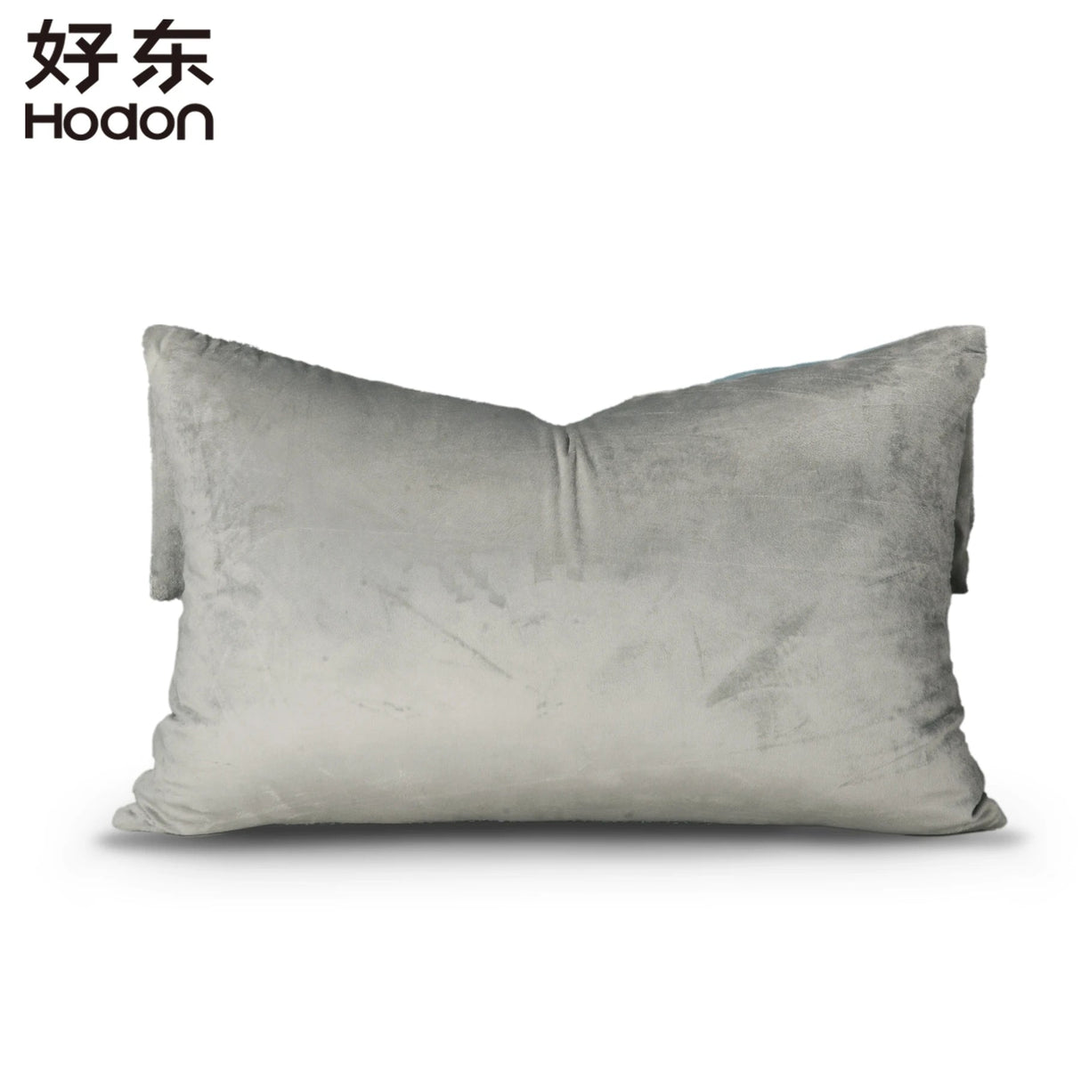 Light Luxury High-end Geometric Pattern Blue Fabric with Metal Buckle Fabric and Metal Buckle Long Home Decoration Pillowcase Julia M LifeStyles