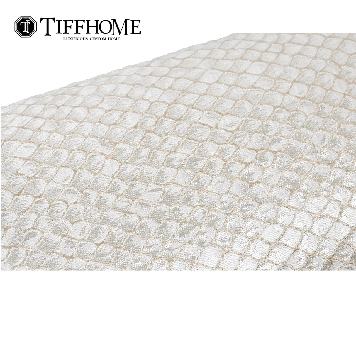 Luxury Organic Cushion Covers White Gold Texture Waist Pillow Covers Geometric Modern for Bedroom Living Room Decor Julia M LifeStyles