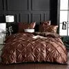 American Styles Pleated Washed Silk 3 Pieces Duvet Cover Set Wedding Julia M LifeStyles
