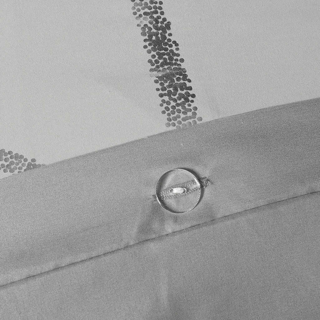 King Twin Size Geometric Floral Metallic Duvet Cover Set Julia M Home & Kitchen