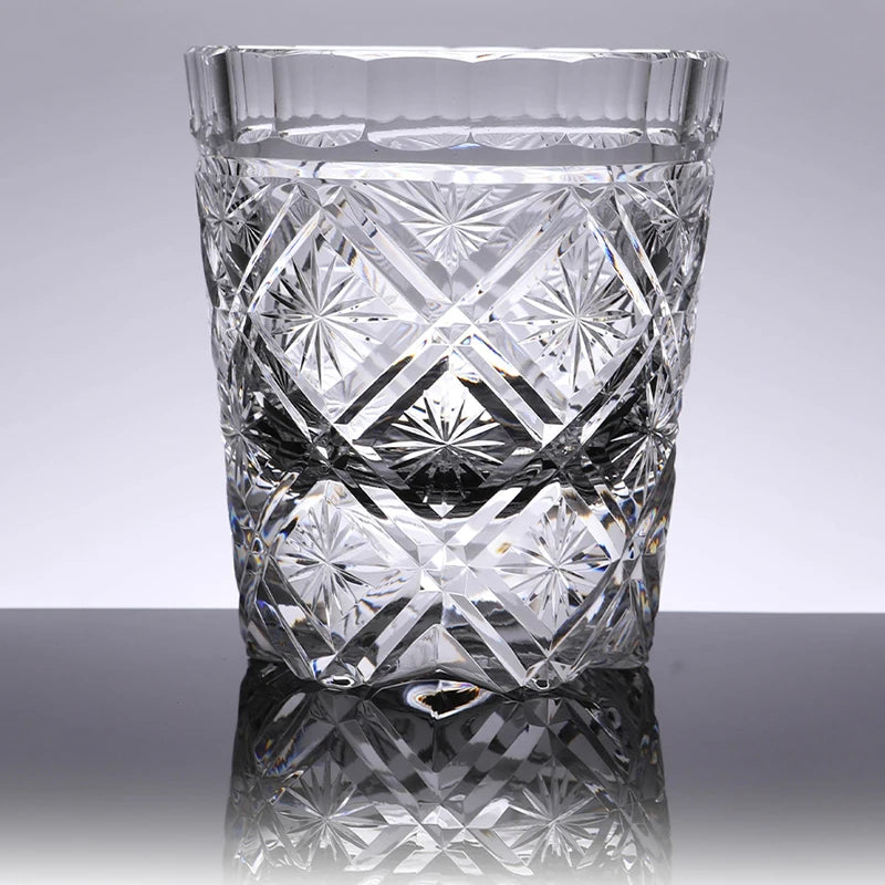 Crystal Transparent Whisky Wine Glass Edo Kiriko Starlight Handmade High Quality Water Cup Birthday Present Souvenir