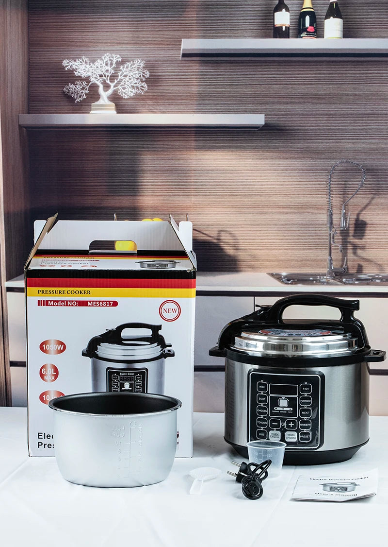 6L Multi-Functional Electric Pressure Cooker with Intelligent Features Julia M LifeStyles