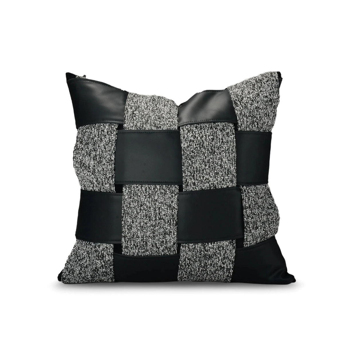 HODON Modern Minimalist, Luxurious, High-end Black and White Spliced Chenille Woven Texture Sofa Pillowcase Julia M LifeStyles