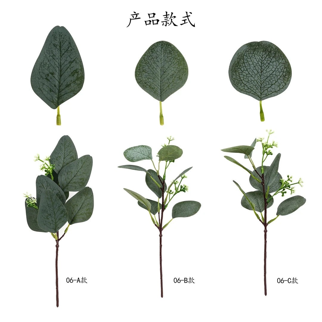 Artificial Eucalyptus Leaves Stems Eucalipto Branches Artificial Plants for Floral Bouquets Wedding Holiday Greenery Decor Julia M LifeStyles