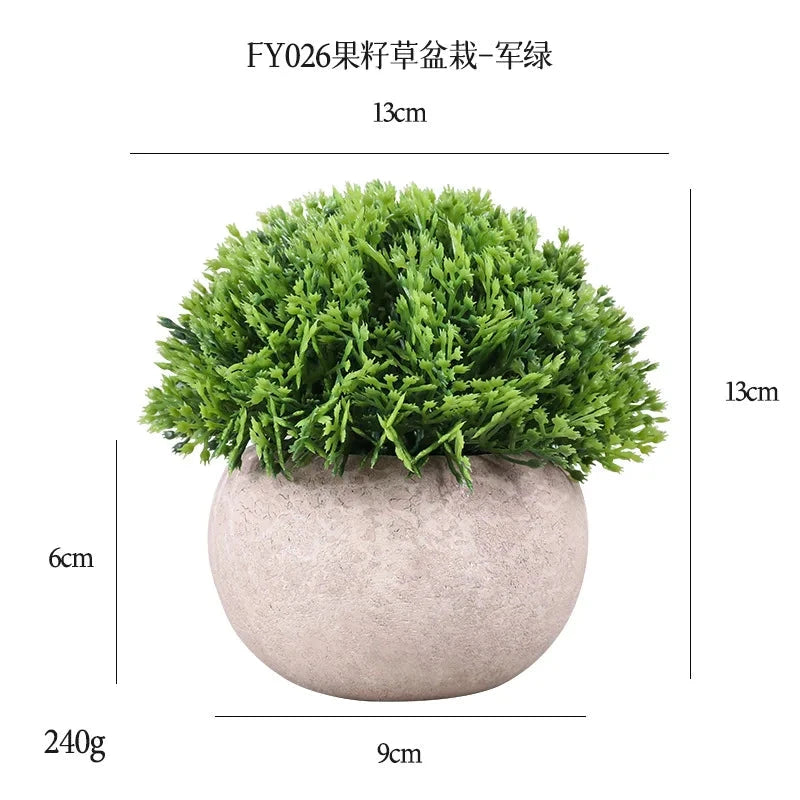DS Artificial Plants Potted Greenery Green Grass Plastic Faux Topiary Shrubs for Bathroom Home Kitchen Office Farmhouse Decor Julia M LifeStyles