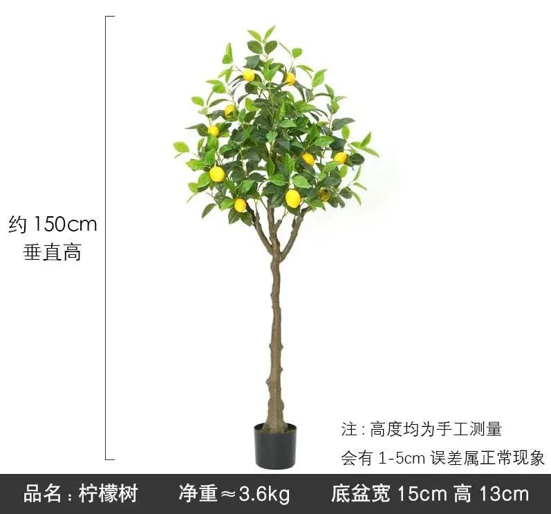 High-End Luxury Indoor Orange Tree Artificial Green Plastic Potted Fruit Fake Kumquat for Halloween Christmas Living Room Julia M LifeStyles