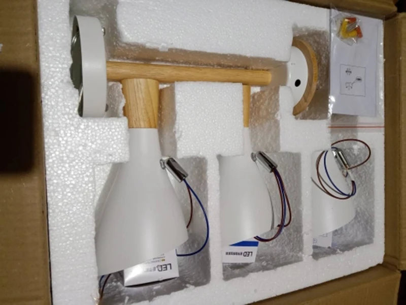 Scandinavian Ceiling Chandelier Living Room LED Chandelier Bedroom Wooden Ceiling Lights Kitchen 220V Interior Decor Lighting - Julia M LifeStyles