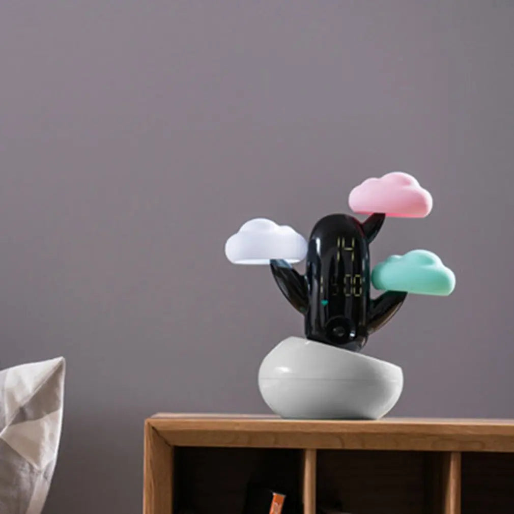 Cloud Weather Time Light Small Alarm Clock Bedside Electronic Induction Night Light - Julia M LifeStyles