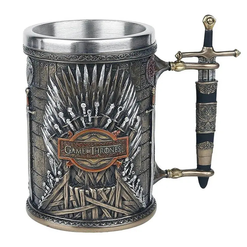 Julia M LifeStyles Stainless Steel & Resin Beer Mug - 400ml & 600ml - Julia M LifeStyles