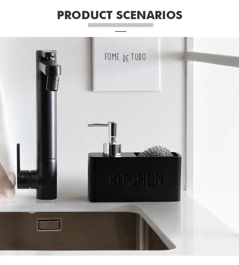 Kitchen Essentials Soap Dispenser and Sponge Storage Set - Julia M LifeStyles