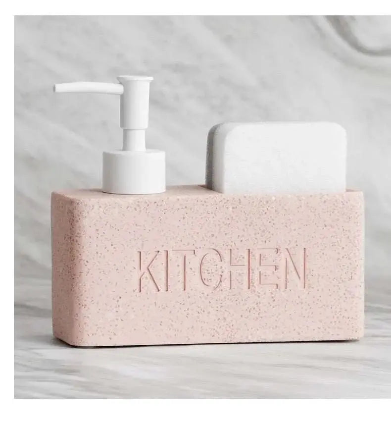 Kitchen Essentials Soap Dispenser and Sponge Storage Set - Julia M LifeStyles