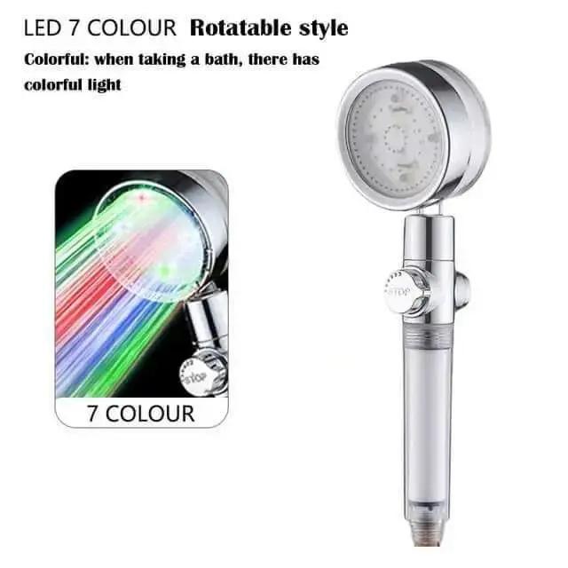 LED Hand Shower Head with Water Saving Filter High Pressure Rainfall Nozzle - Julia M LifeStyles