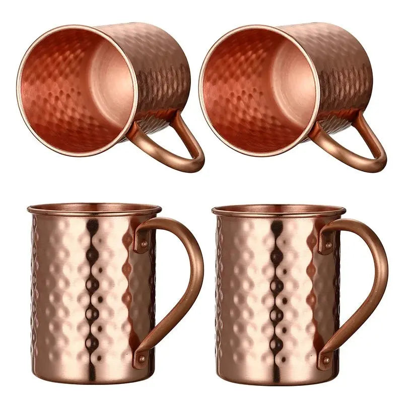 Luxurious 100% Pure Copper Moscow Mule Mug Set of 4 - Julia M LifeStyles