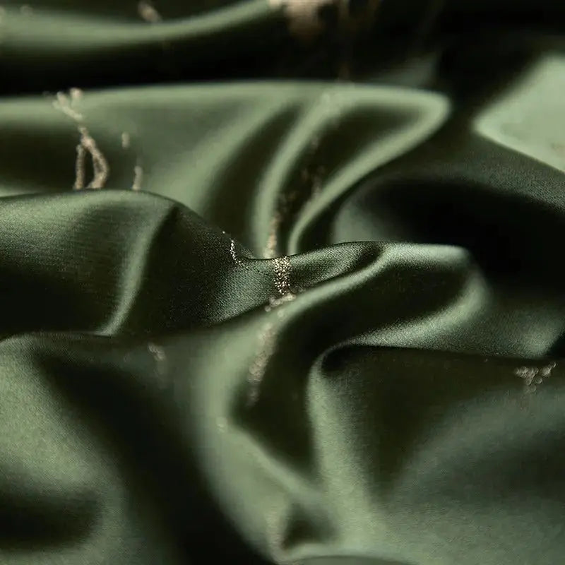 Silk - Like Satin 4 - Piece Duvet Cover Set with Double Stitching & Pillowcases - Julia M LifeStyles