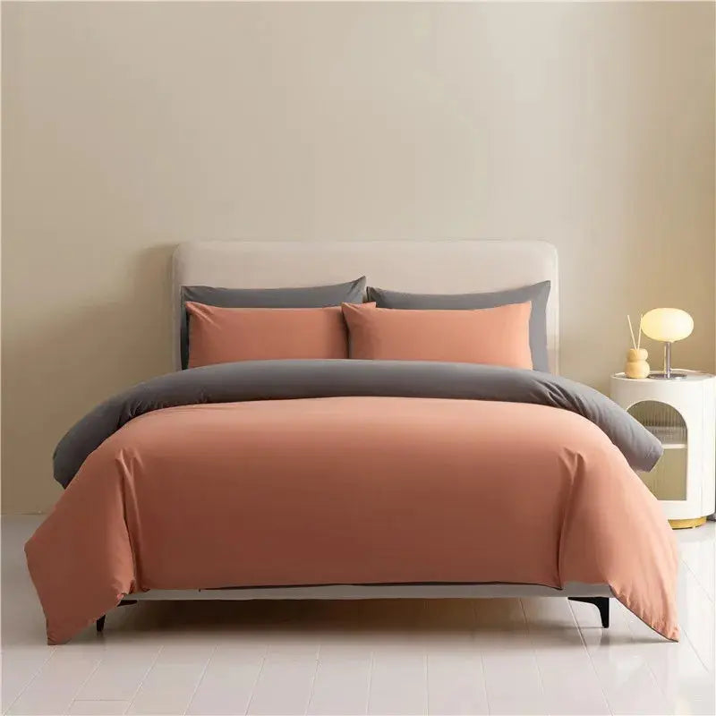 Luxurious Reversible Brushed Cotton Duvet Cover Set with Pillowcases Julia M LifeStyles