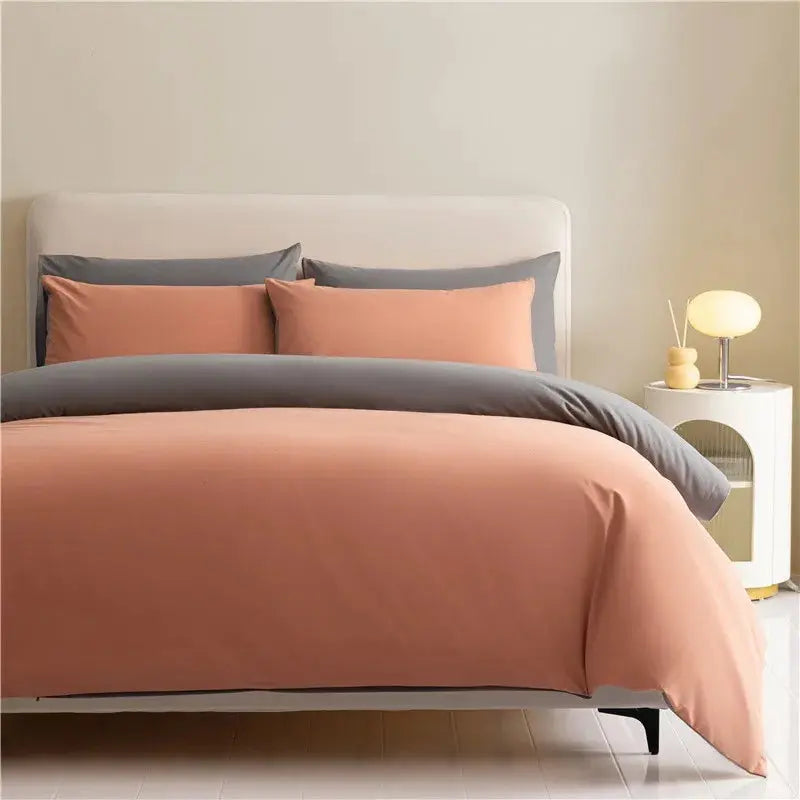 Luxurious Reversible Brushed Cotton Duvet Cover Set with Pillowcases Julia M LifeStyles