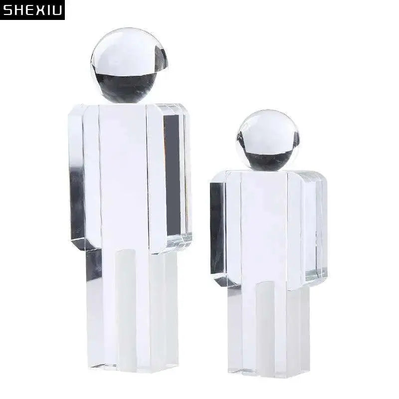 Minimalist Crystal Figure Sculpture - Julia M LifeStyles