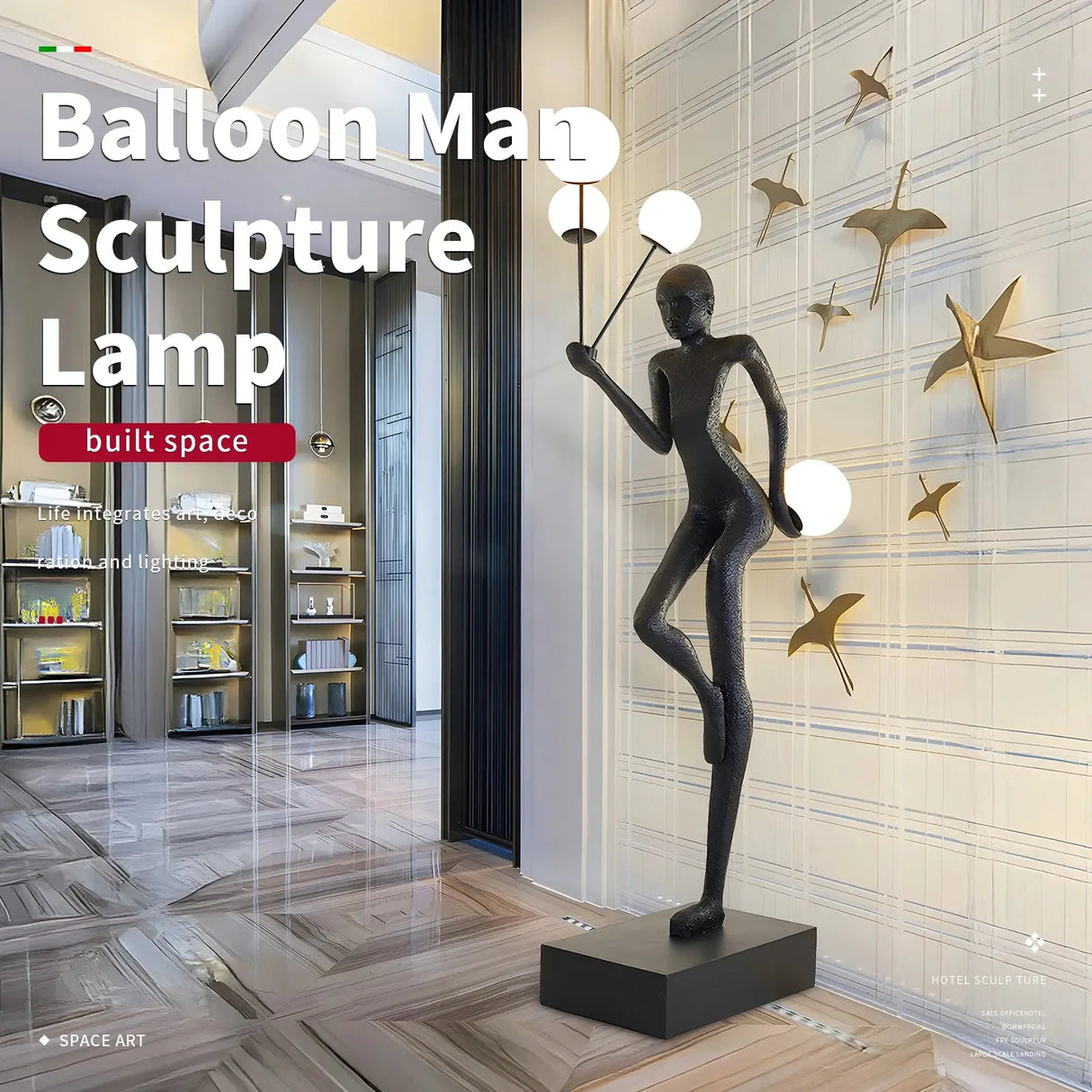 Modern Luxury Floor Lamp Creative Humanoid Lady Sculpture LED Light Source for Living Room Exhibition Hall Decorative Ornament Julia M LifeStyles