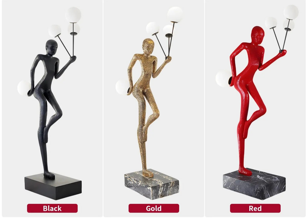 Modern Luxury Floor Lamp Creative Humanoid Lady Sculpture LED Light Source for Living Room Exhibition Hall Decorative Ornament Julia M LifeStyles