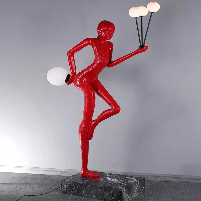 Modern Luxury Floor Lamp Creative Humanoid Lady Sculpture LED Light Source for Living Room Exhibition Hall Decorative Ornament Julia M LifeStyles