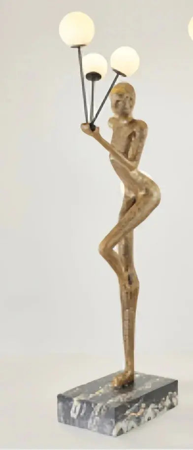 Modern Luxury Floor Lamp Creative Humanoid Lady Sculpture LED Light Source for Living Room Exhibition Hall Decorative Ornament Julia M LifeStyles