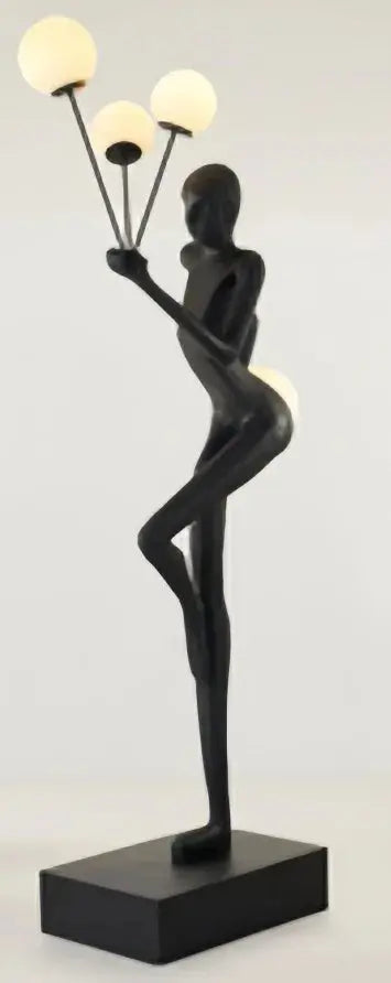 Modern Luxury Floor Lamp Creative Humanoid Lady Sculpture LED Light Source for Living Room Exhibition Hall Decorative Ornament Julia M LifeStyles