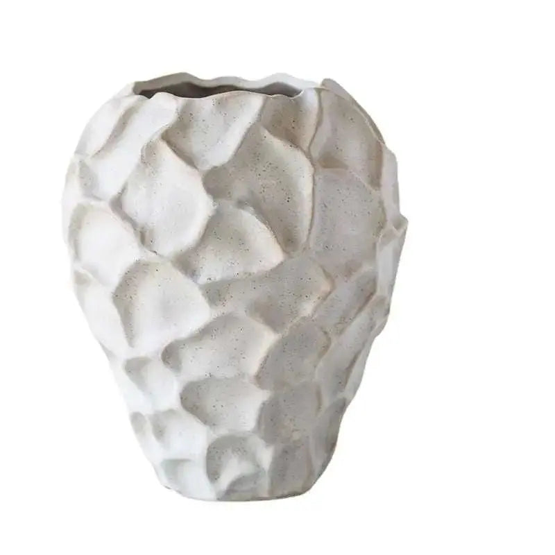 Modern Pleated Ceramic Flower Pot - Julia M LifeStyles