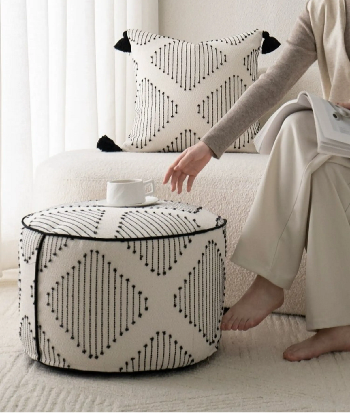 Modern Series Bean Bag Sofa Chair Cover Stool - Julia M LifeStyles