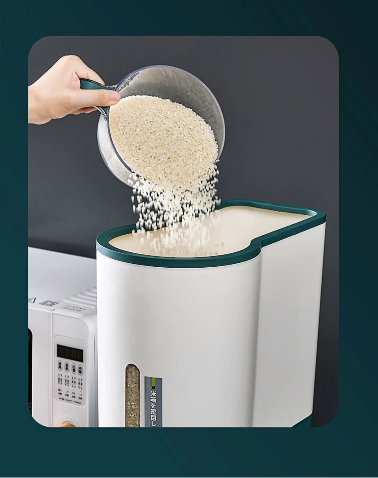 Luxurious Seal & Dispense Rice Storage Bucket Julia M LifeStyles