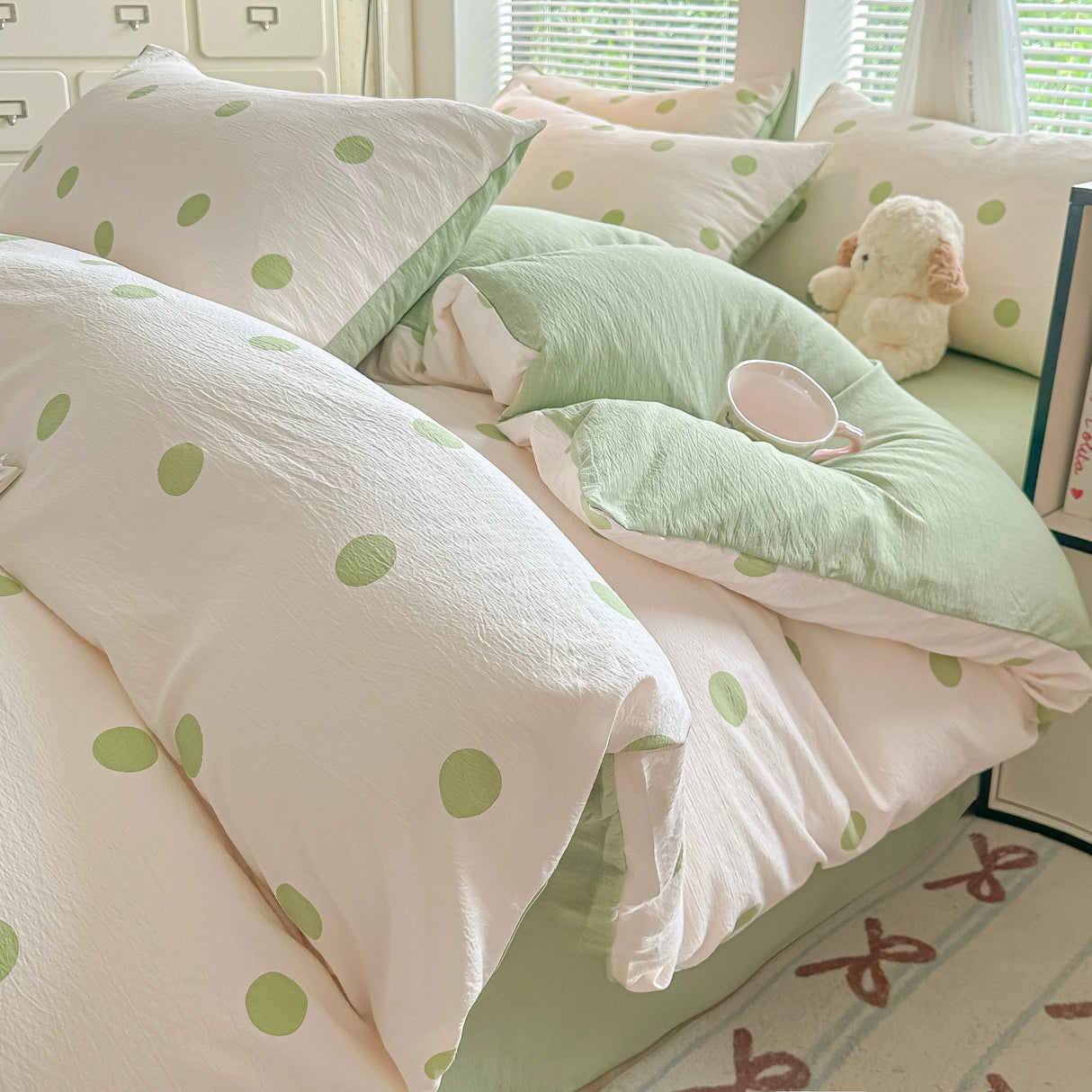 Class A Four-Piece Bedding Set Pure Cotton All Cotton All Year Round Quilt Cover Bed Sheets Quilt Cover Bed Student Dormitory Three-Piece Set Fitted Sheet 4 Julia M LifeStyles