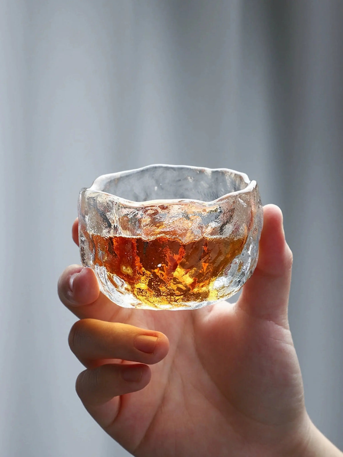 Frosted Japanese Glass Tea Cup – Elegant Single Serve Teacup - Julia M LifeStyles