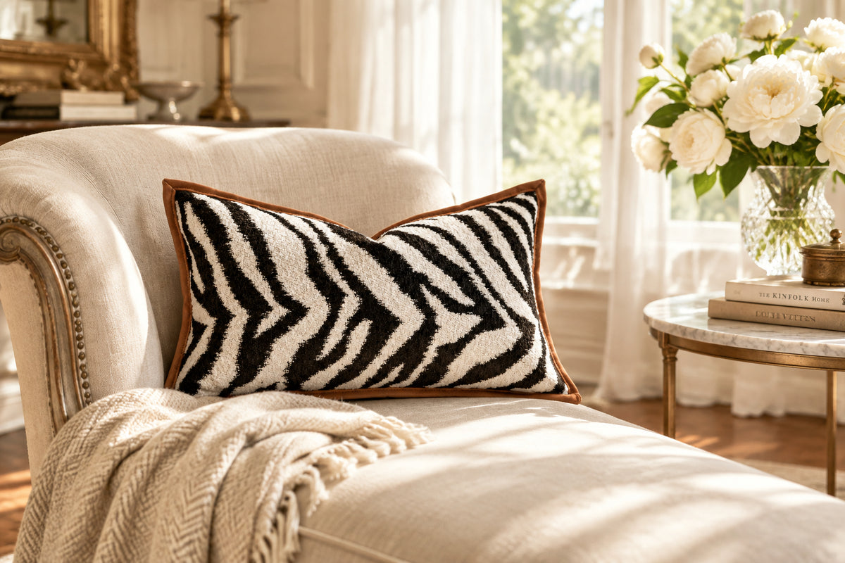 The Archive Feather Patchwork Accent Pillow