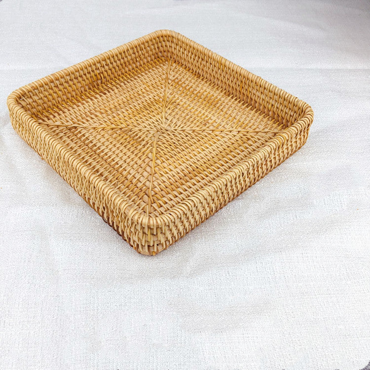 Wicker tray, tabletop storage basket - Julia M LifeStyles