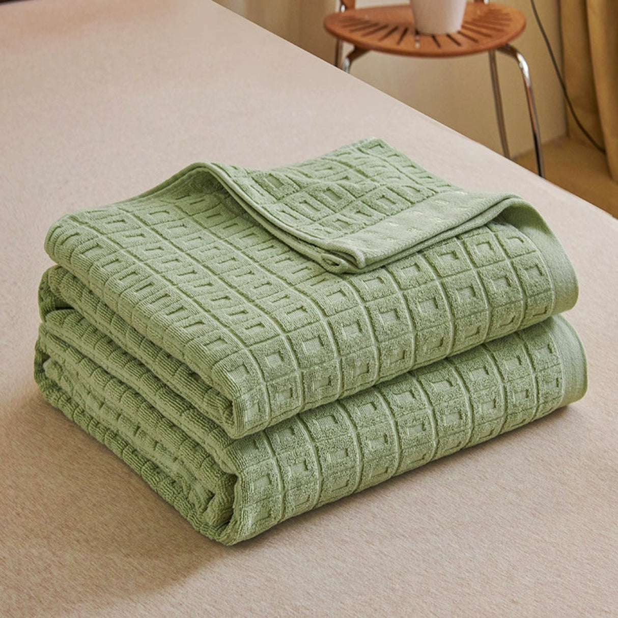 Cotton Old-Fashioned Towel Blanket for All-Season Comfort Julia M LifeStyles