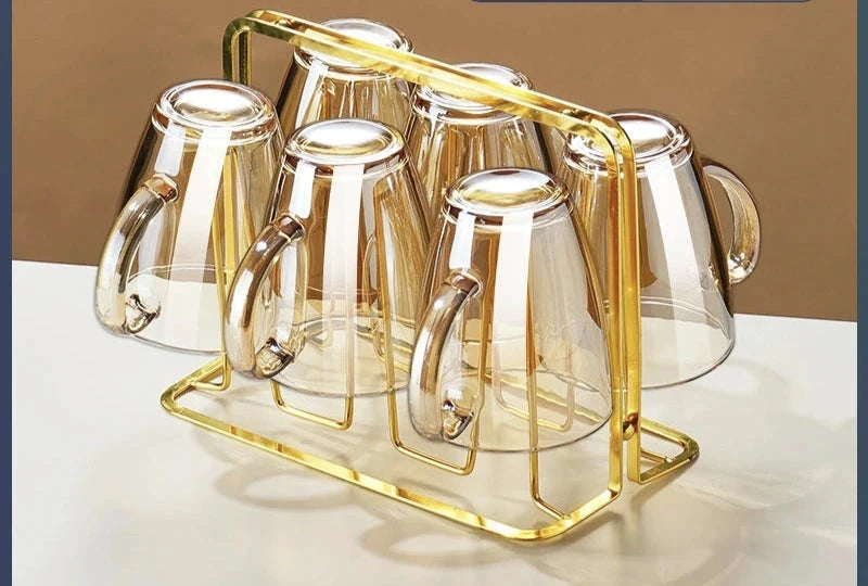 Julia M Lifestyles 380ml Drop-Resistant Tempered Glass Mug Julia M Home & Kitchen