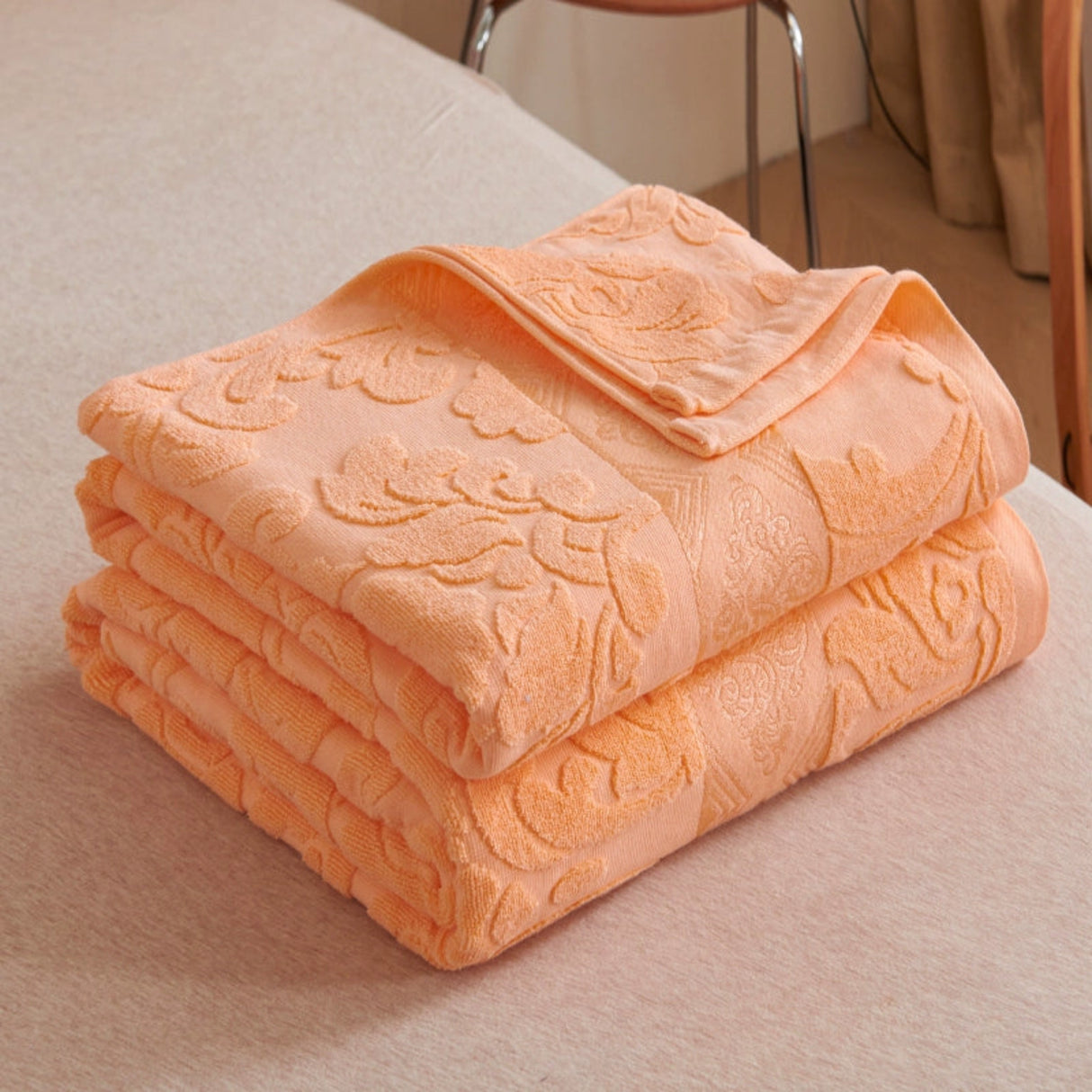 Cotton Old-Fashioned Towel Blanket for All-Season Comfort Julia M LifeStyles
